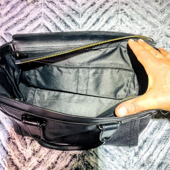 NWOT - COACH MATTE BLACK SWAGGER IN NUBUCK PEBBLE LEATHER (F34408) - Picture 10 of 12